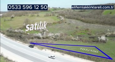 Kırklareli merkez’de otobana cephe 880 m2 arazi#satılık Satılık Arsa