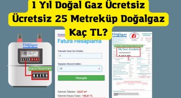 Konutlarda 1 Yıl Doğal Gaz Ücretsiz: Konutlarda Ücretsiz Aylık 25 Metreküp Doğalgaz Kaç TL?