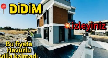 🔵Bölgenin en uygun havuzlu villası/AYDIN DİDİMDE 6.500,000tlye SATILIK VİLLA #didim #satilikvilla Satılık Arsa