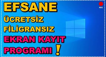 Efsane Ekran Kayıt Programı | Ücretsiz | Filigransız | SINIRSIZ 💯