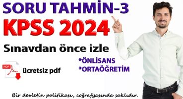 KPSS Coğrafya Soru Tahmin-3 #kpssönlisans #kpssortaöğretim Bakım