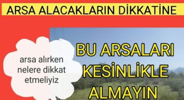 arsa alacakların dikkatine! Satılık Arsa