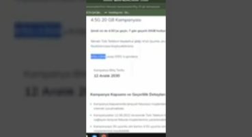 Türk Telekom Bedava 20 GB İnternet!#türktelekom #ücretsiz #bedavainternet