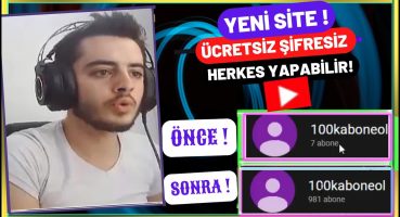 ÜCRETSİZ 1 DAKİKADA 1.000 ABONE – Youtube Abone Hilesi