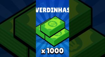 FREE/GRATIS 1000 VERDINHAS NO #brawlstars !!