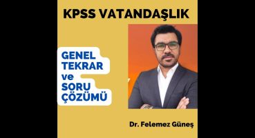 2022 KPSS Vatandaşlık Genel Tekrar ve Soru Çözümü III