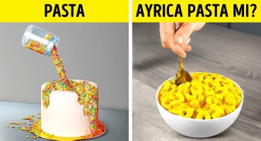 Pasta mı Sahte mi? 🍰 Başlangıçlar için Kolay Tatlılar ve Pasta Hileleri 🌈